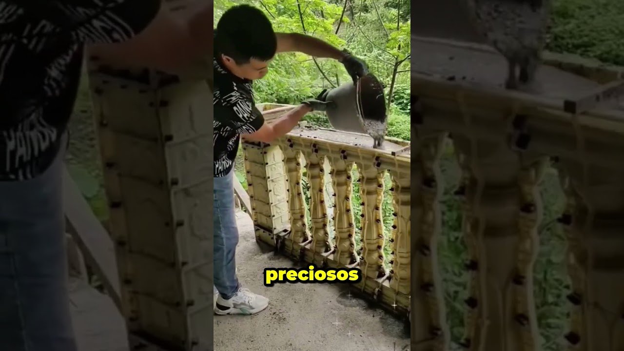 Así hacen balcones increíbles con solo moldes y concreto