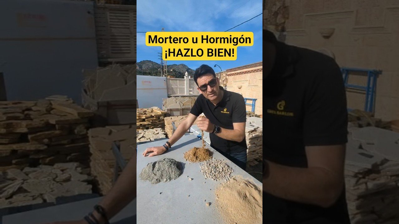 ¡Ojo con la mezcla! Mortero y hormigón no son lo