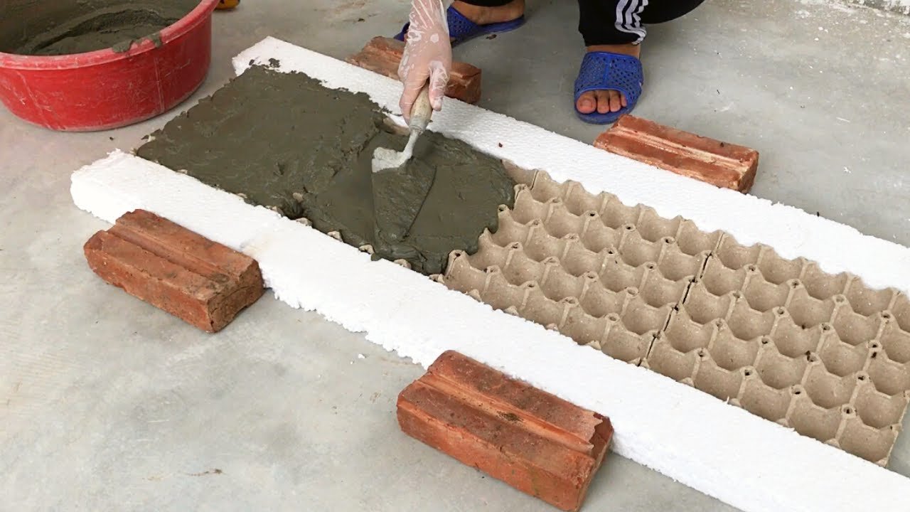 Creative Ideas Between Cement And Egg Tray